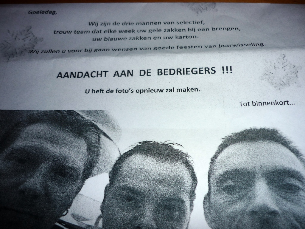 Aandacht aan de bedriegers!